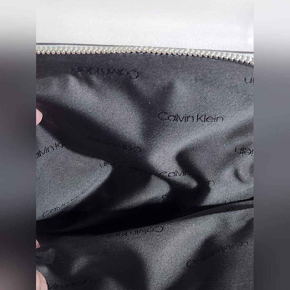 Calvin Klein Elaine Bubble Lamb Novelty Key Item Flap Backpack Dove Gray $168 - Picture 8 of 16